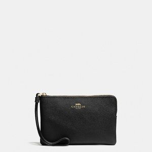 Coach Corner Zip Wristlet